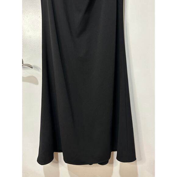 Betsy & Adam Women's Off-The-Shoulder Ruffle Gown Black Size 14 NWT Feminine - Picture 8 of 16